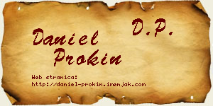 Daniel Prokin vizit kartica